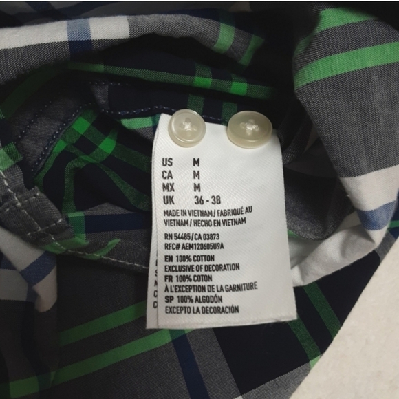 American Eagle Button Up Shirt Mens Medium - Picture 11 of 15